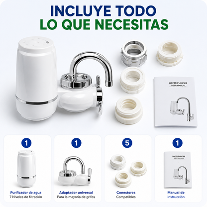 Filtro Purificador De Agua Domestico - 7 Niveles de Filtración y Fácil Instalación