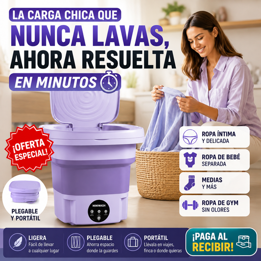 MiniWash - Mini Lavadora portátil 3 en 1 (STOCK LIMITADO)