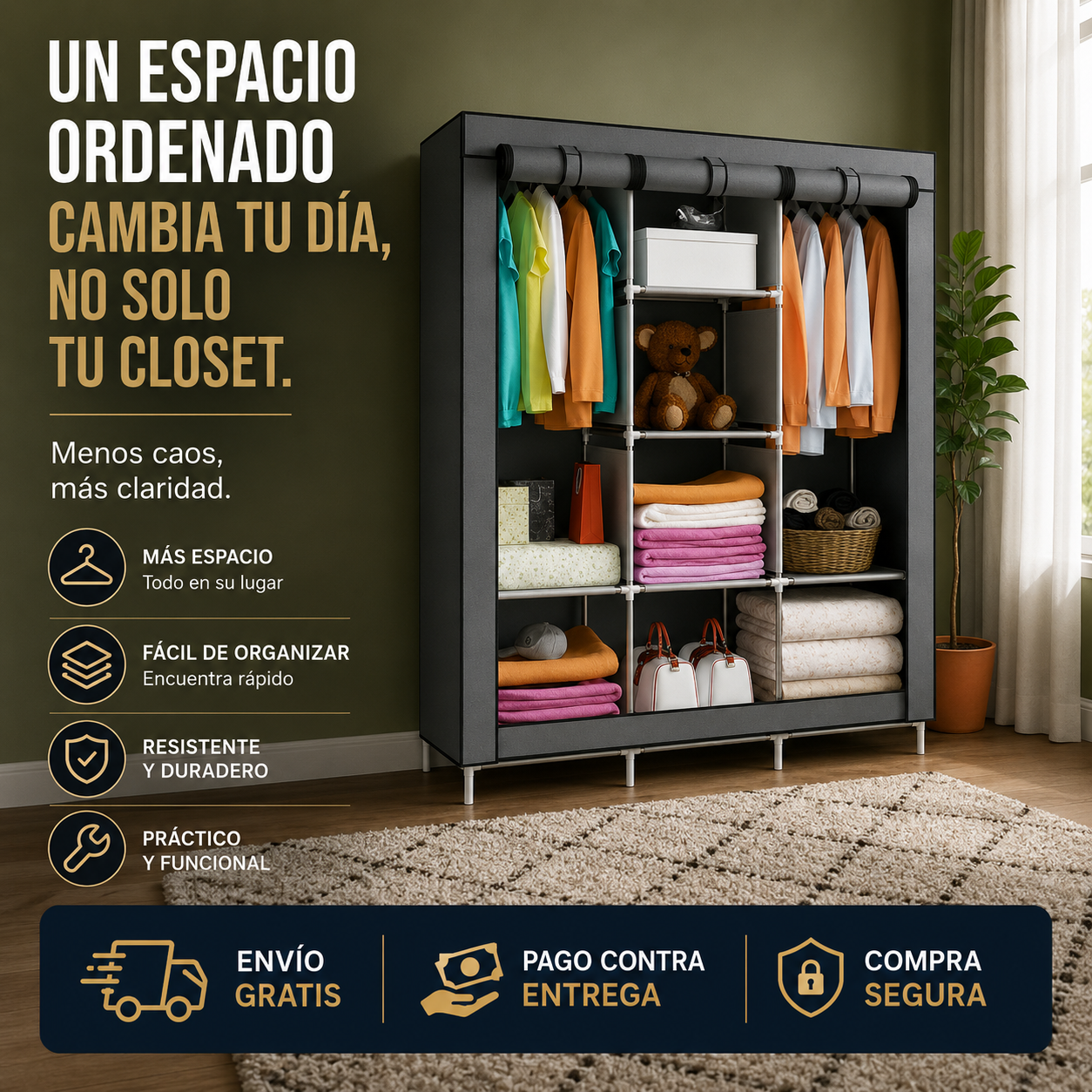 ClosetMax™ - La forma práctica de mantener tu ropa siempre ordenada.