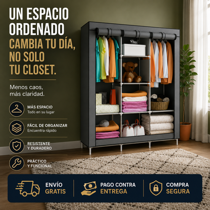 ClosetMax™ - La forma práctica de mantener tu ropa siempre ordenada.