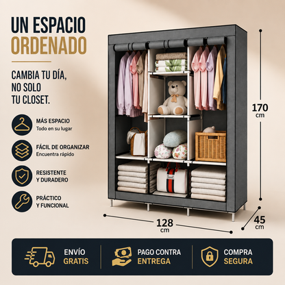 ClosetMax™ - La forma práctica de mantener tu ropa siempre ordenada.