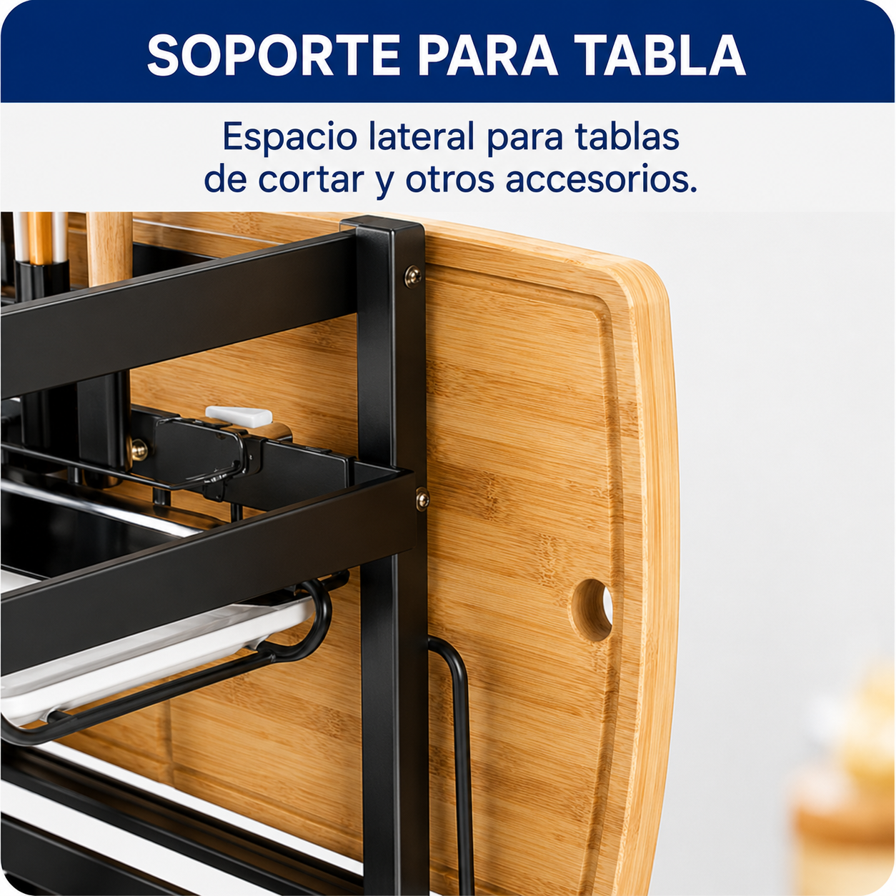 Escurridor de Platos de 3 Niveles – Mesón Seco y Platos Ordenados · Estante Grande