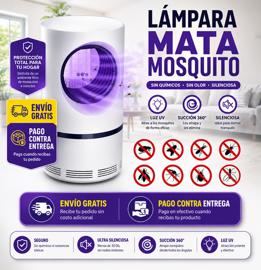 Lampara Mata Mosquitos Led USB