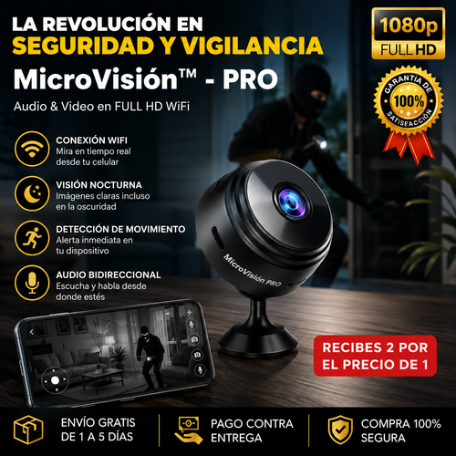 *Compra 1 y LLEVA 2* - MicroVisión Pro - (Mini Cámara + *Video Tutorial*)